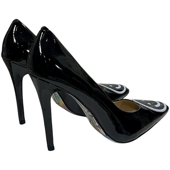 Taylor Says Black Patent Leather “Be Happy” Shoes SZ 9.5 - Picture 8 of 15